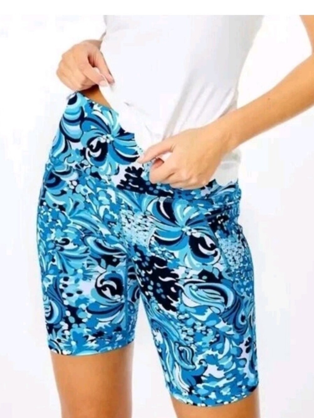 Lilly Pulitzer South Beach High Rise Bike Shorts Size:Medium